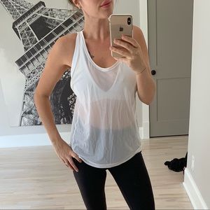 Lululemon mesh built in bra tank